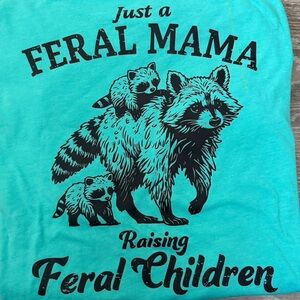 Bella Canvas Teal Feral Mama Tee